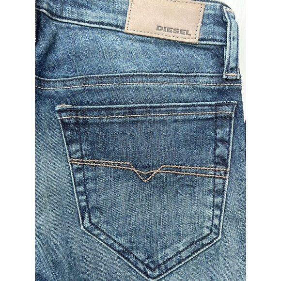 Diesel Womens Skinzee Low Super Slim Skinny Low Waist jeans Size W26 L32 $198 - Picture 13 of 13
